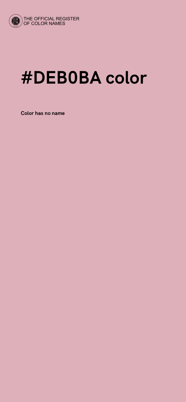 #DEB0BA color image