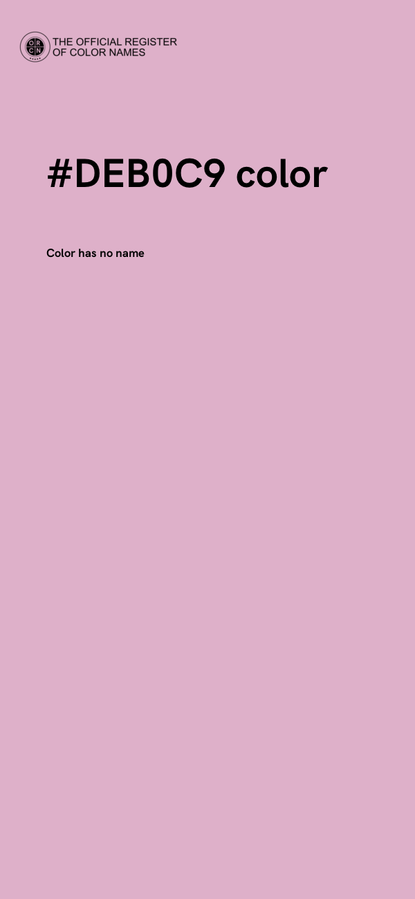 #DEB0C9 color image