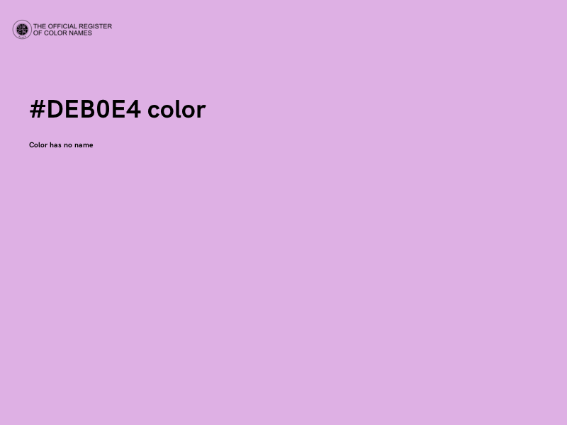 #DEB0E4 color image