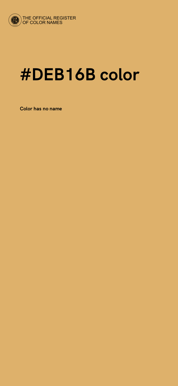 #DEB16B color image