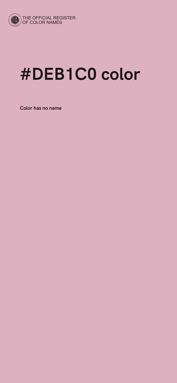 #DEB1C0 color image
