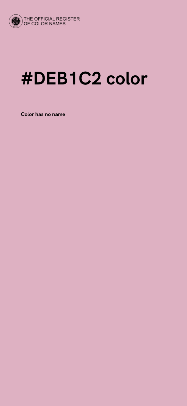 #DEB1C2 color image