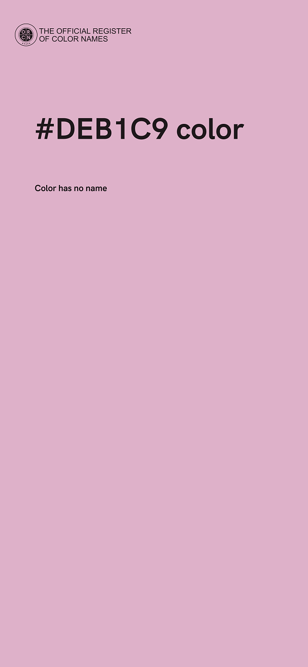 #DEB1C9 color image