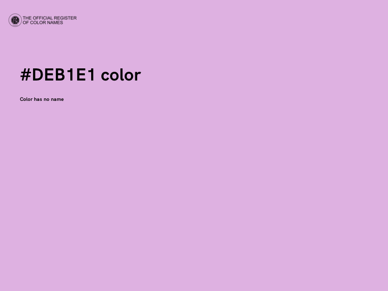 #DEB1E1 color image