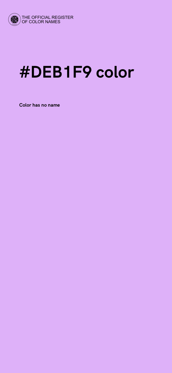 #DEB1F9 color image