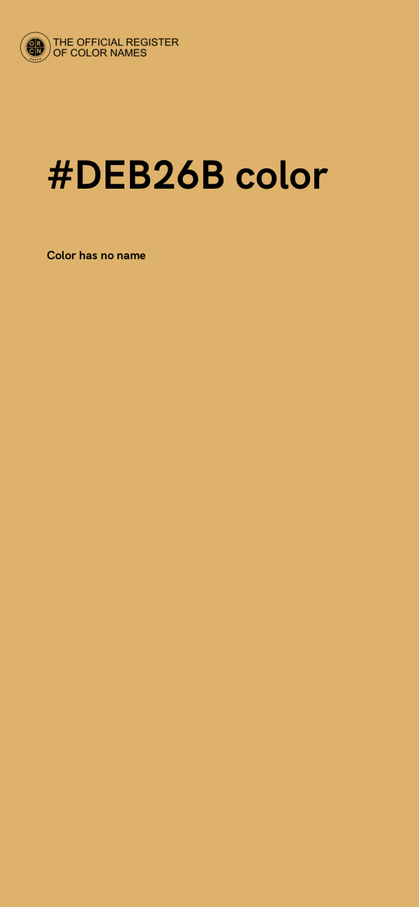#DEB26B color image