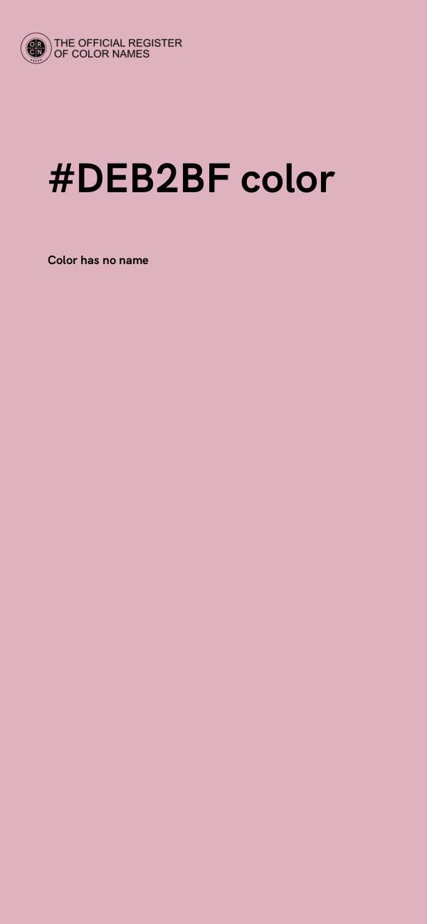 #DEB2BF color image
