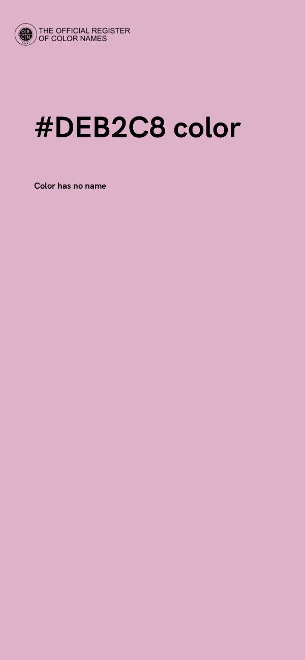 #DEB2C8 color image