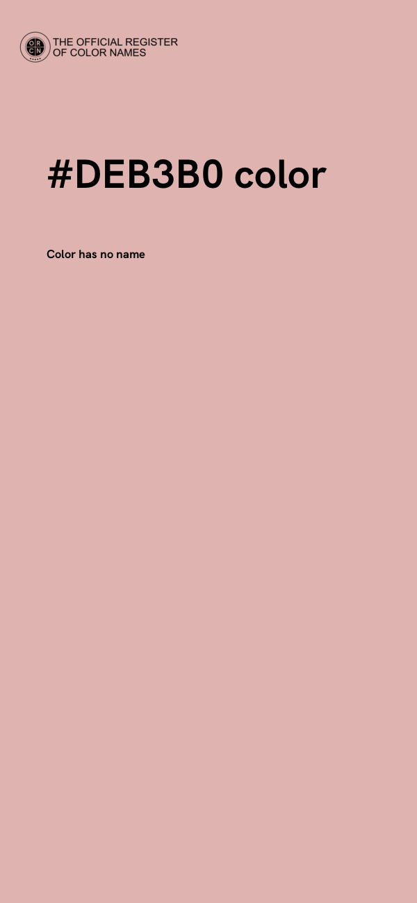 #DEB3B0 color image