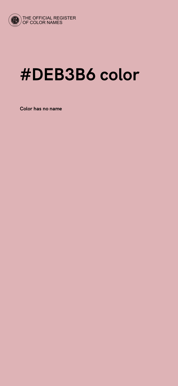 #DEB3B6 color image