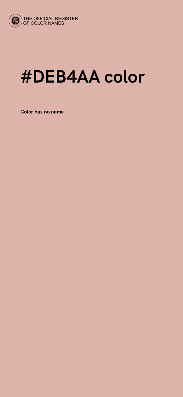 #DEB4AA color image
