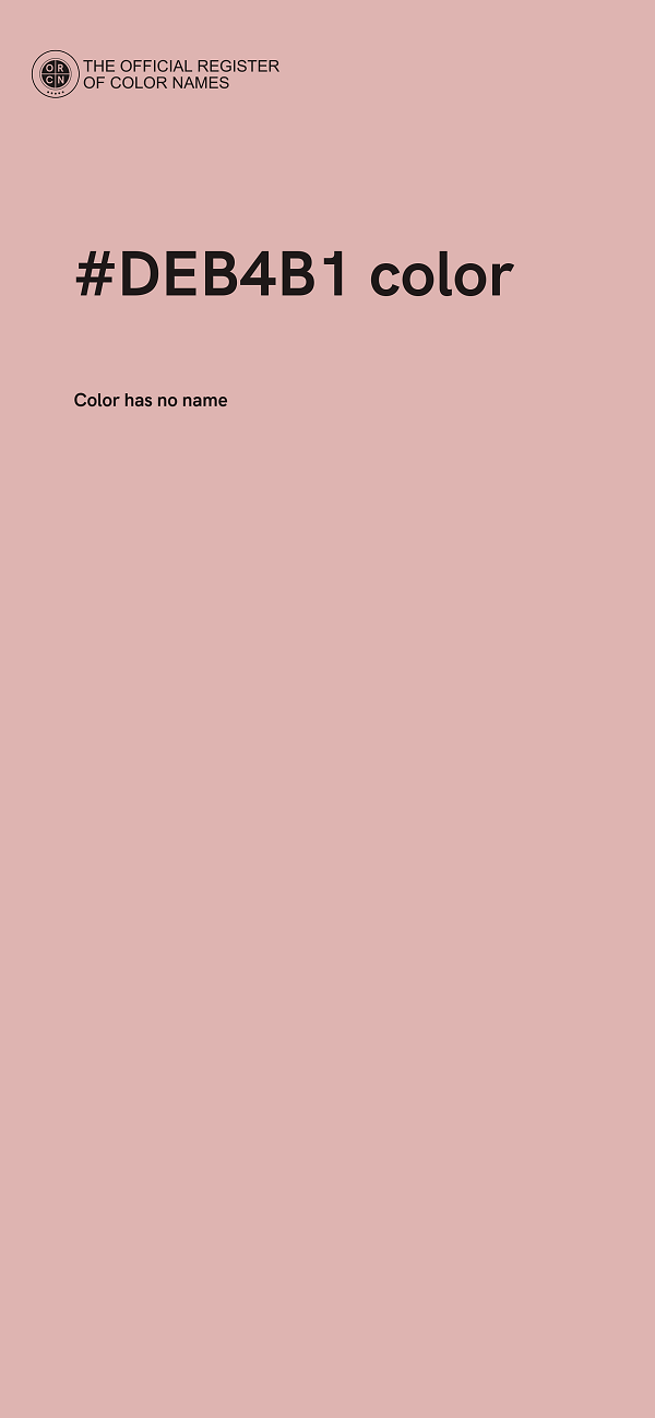 #DEB4B1 color image