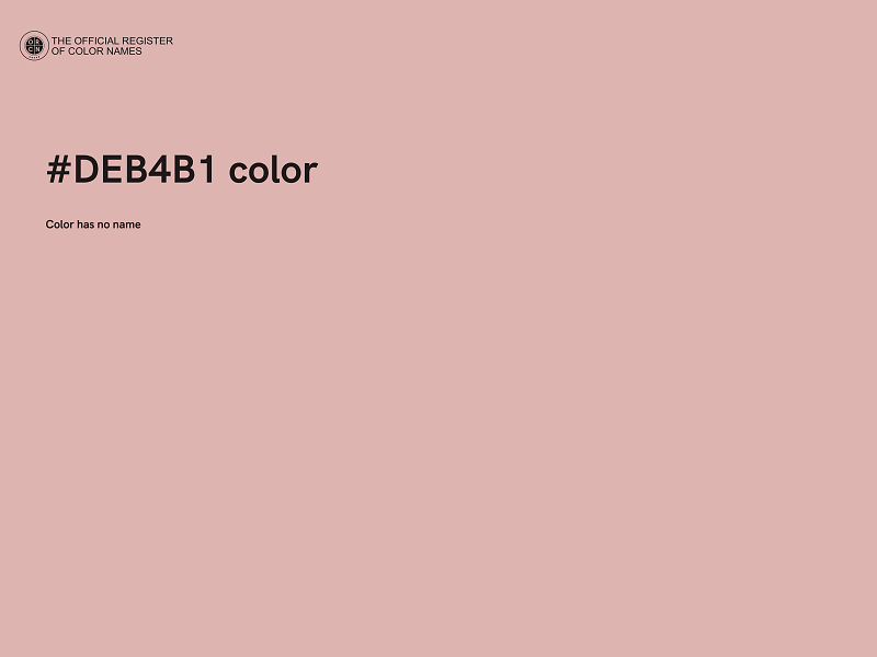 #DEB4B1 color image