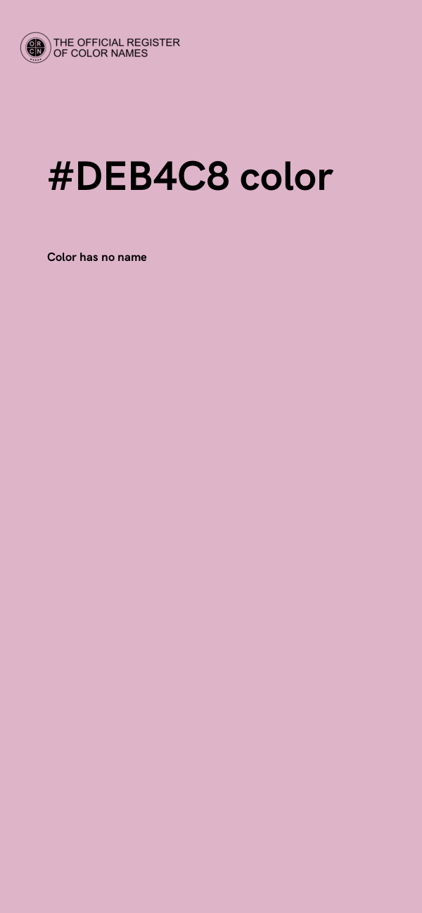 #DEB4C8 color image