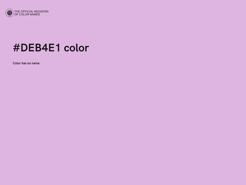 #DEB4E1 color image