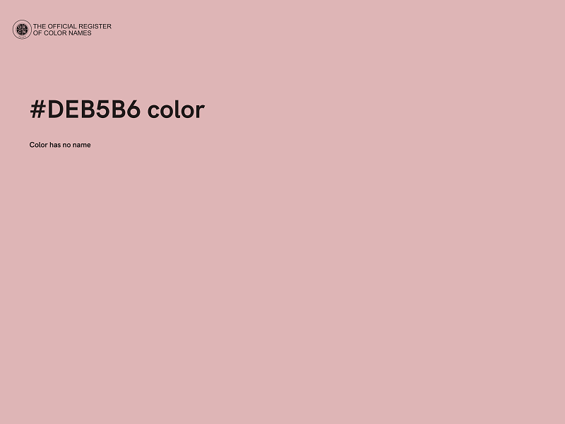 #DEB5B6 color image