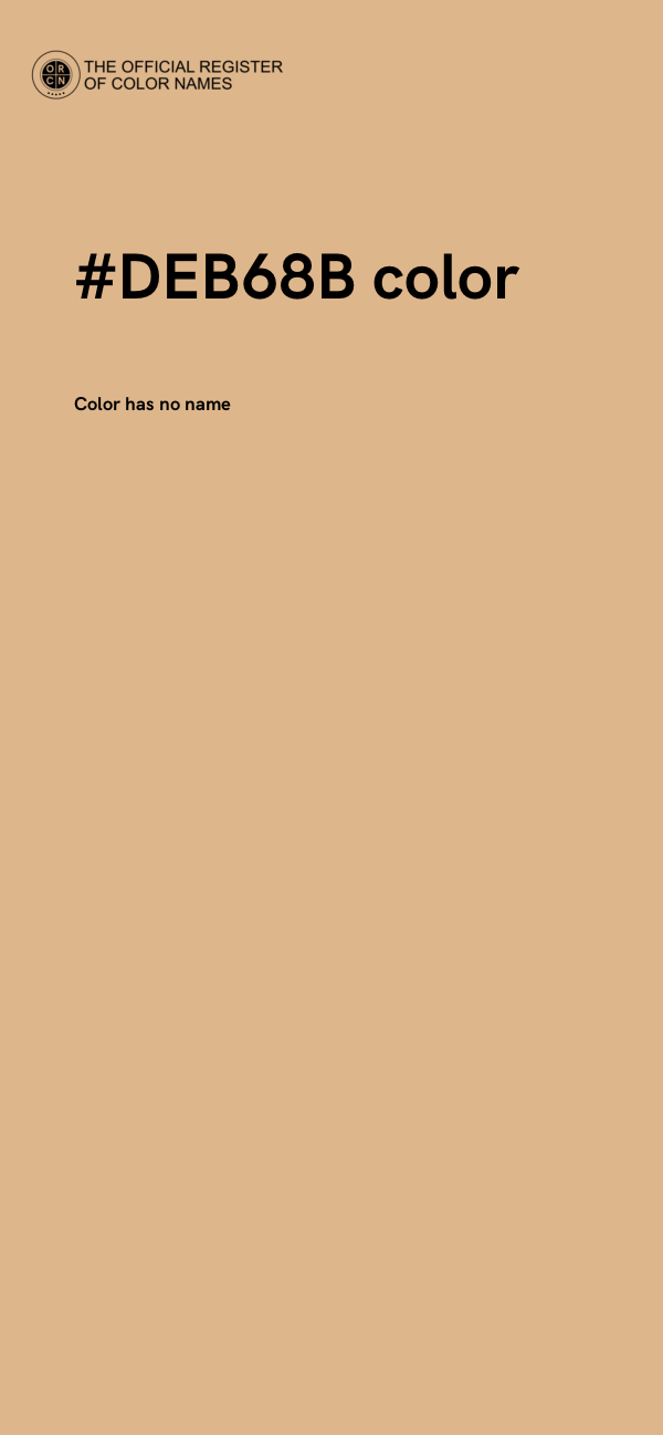 #DEB68B color image