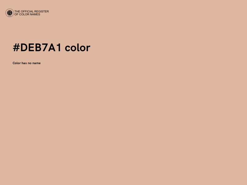 #DEB7A1 color image