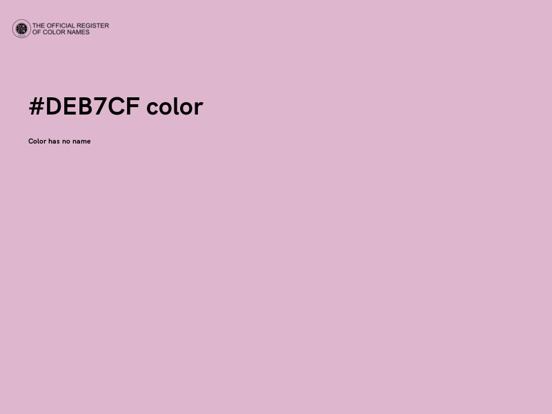 #DEB7CF color image