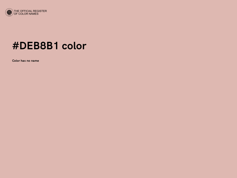 #DEB8B1 color image