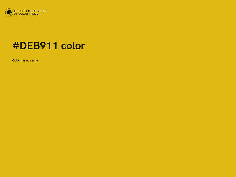 #DEB911 color image