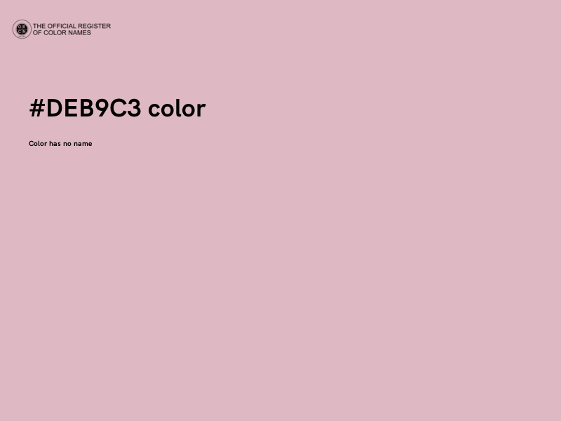 #DEB9C3 color image