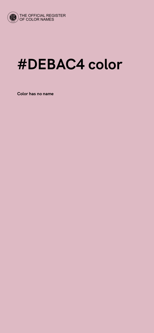 #DEBAC4 color image