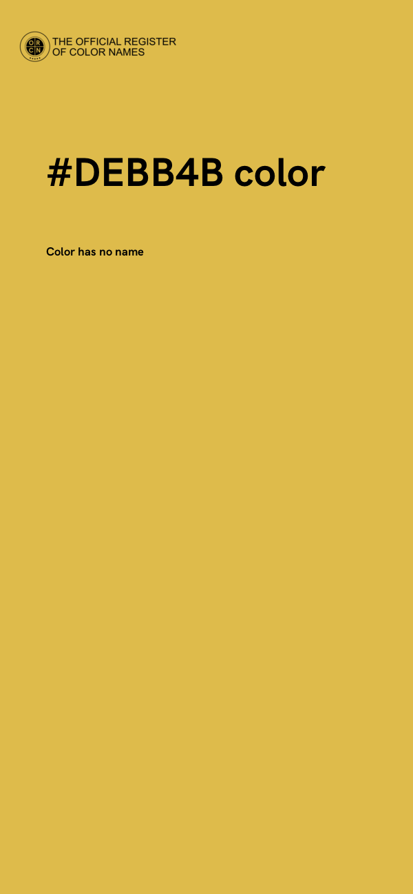 #DEBB4B color image