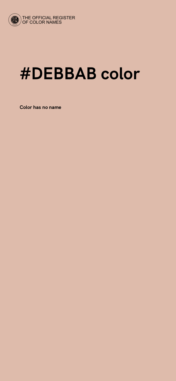 #DEBBAB color image