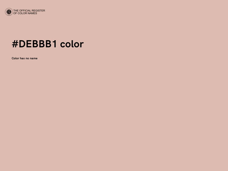 #DEBBB1 color image