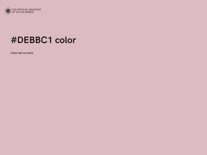 #DEBBC1 color image