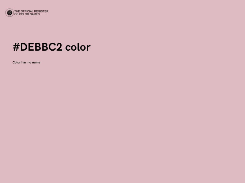 #DEBBC2 color image