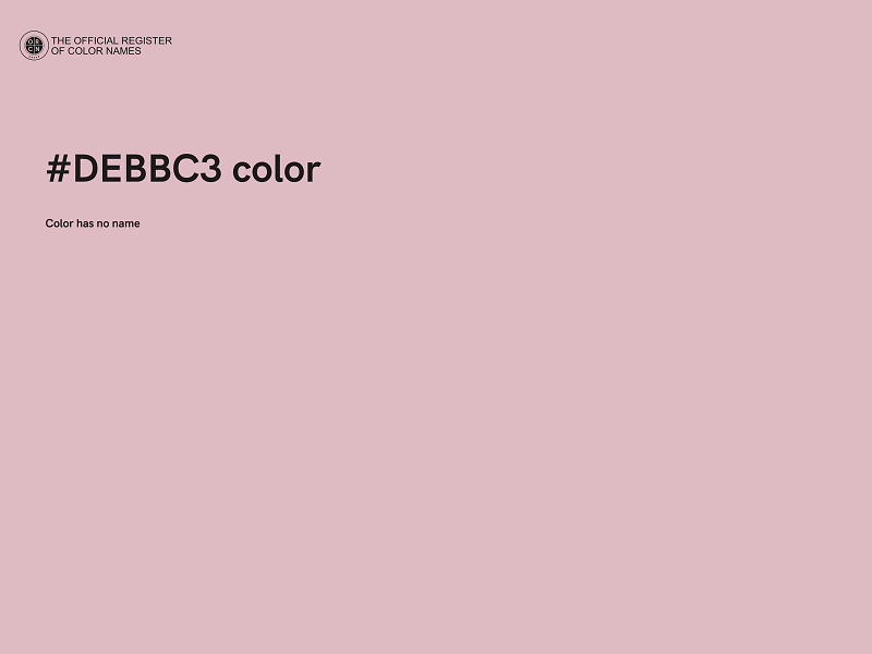 #DEBBC3 color image