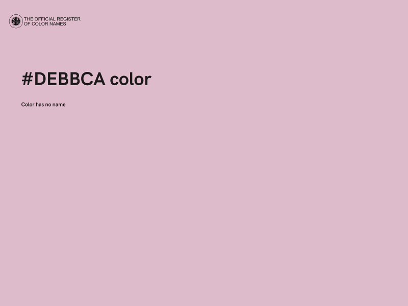 #DEBBCA color image