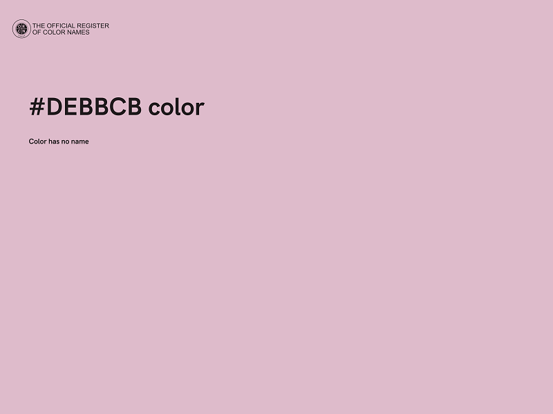 #DEBBCB color image