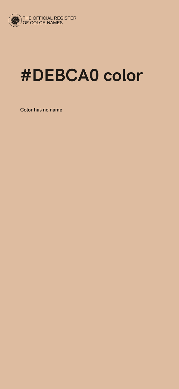 #DEBCA0 color image