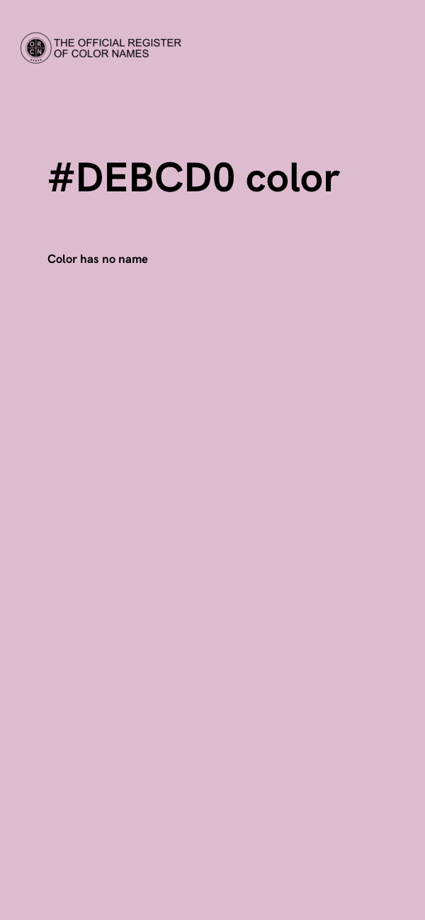 #DEBCD0 color image