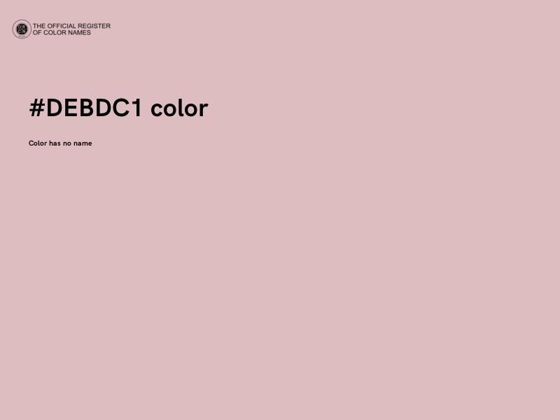 #DEBDC1 color image