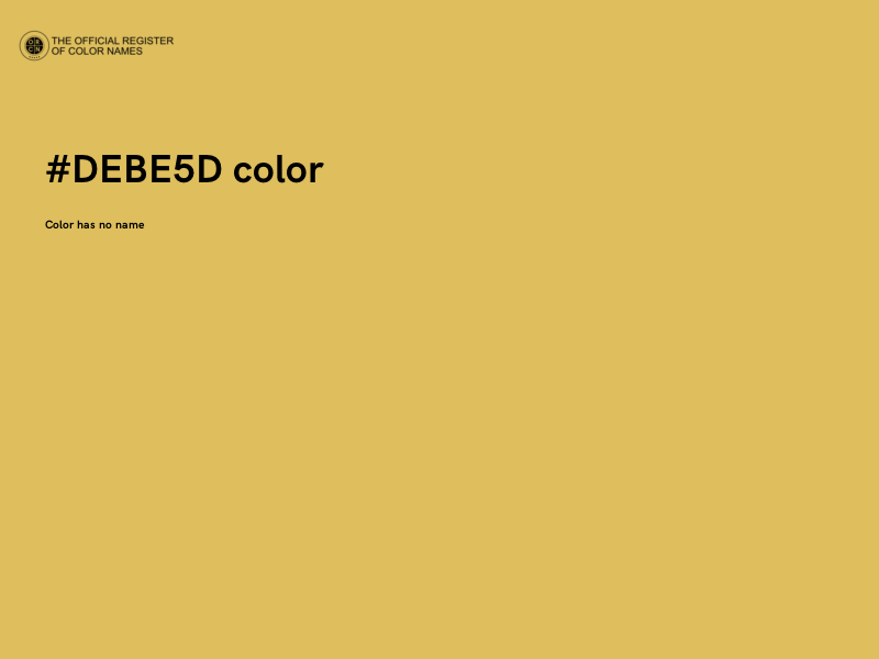 #DEBE5D color image