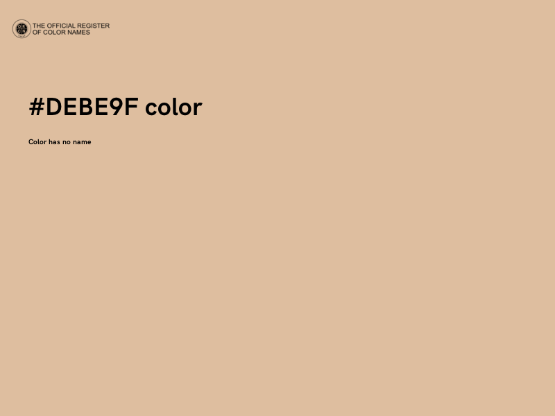 #DEBE9F color image