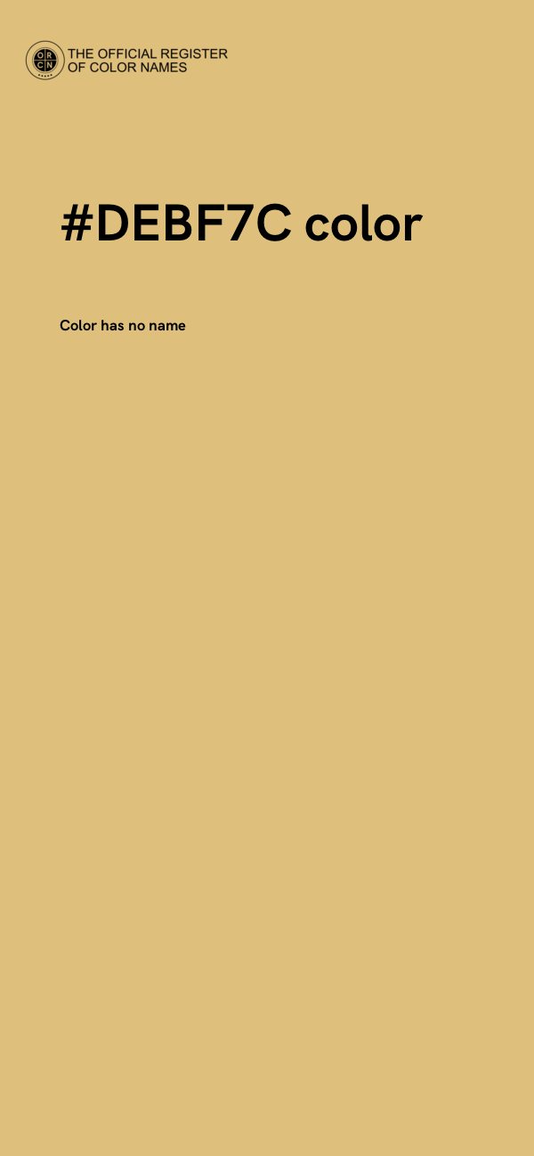 #DEBF7C color image