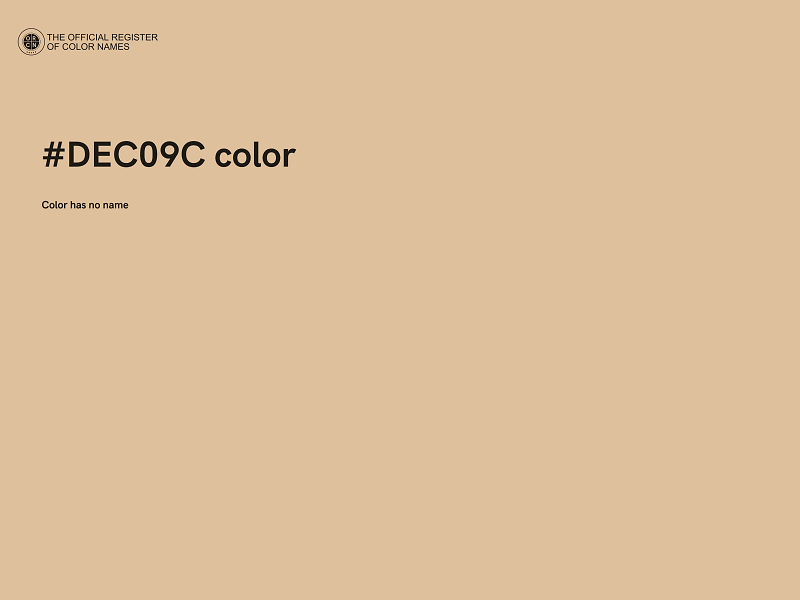 #DEC09C color image