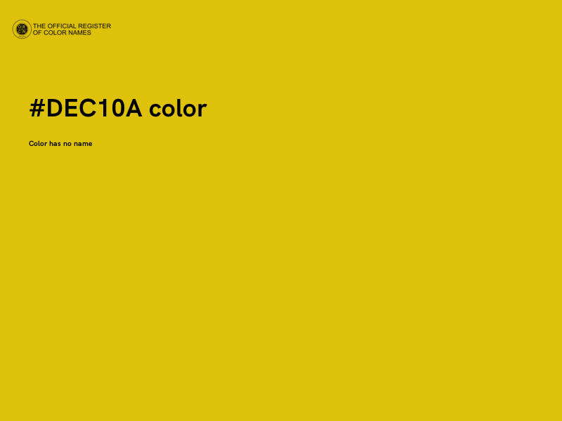 #DEC10A color image