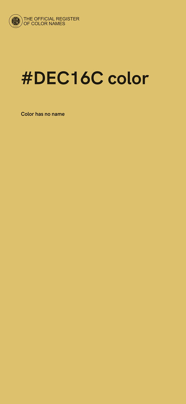 #DEC16C color image