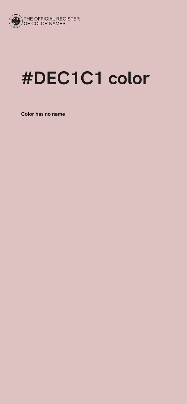 #DEC1C1 color image