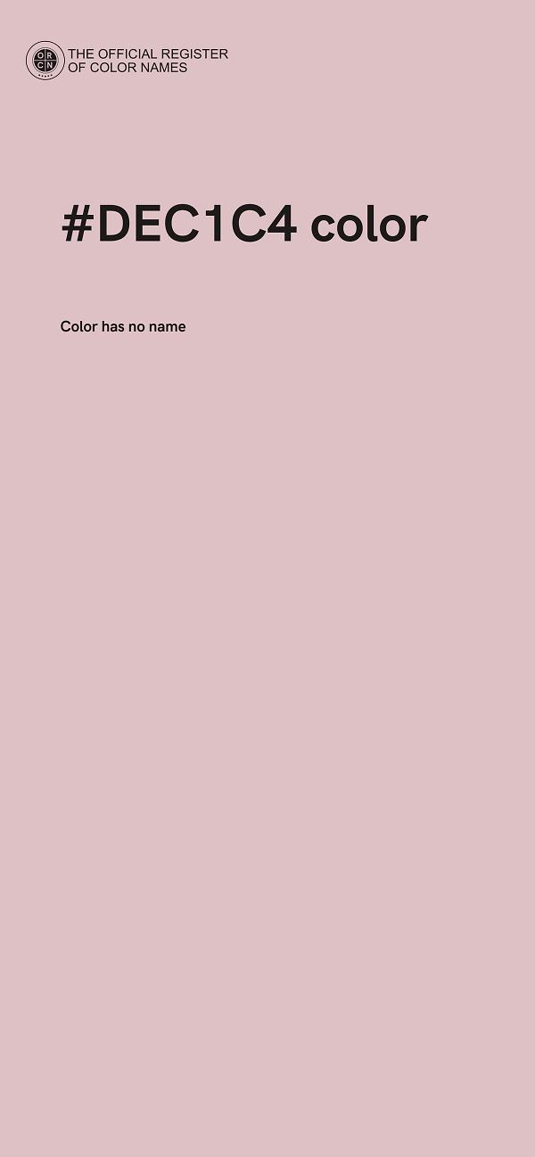 #DEC1C4 color image