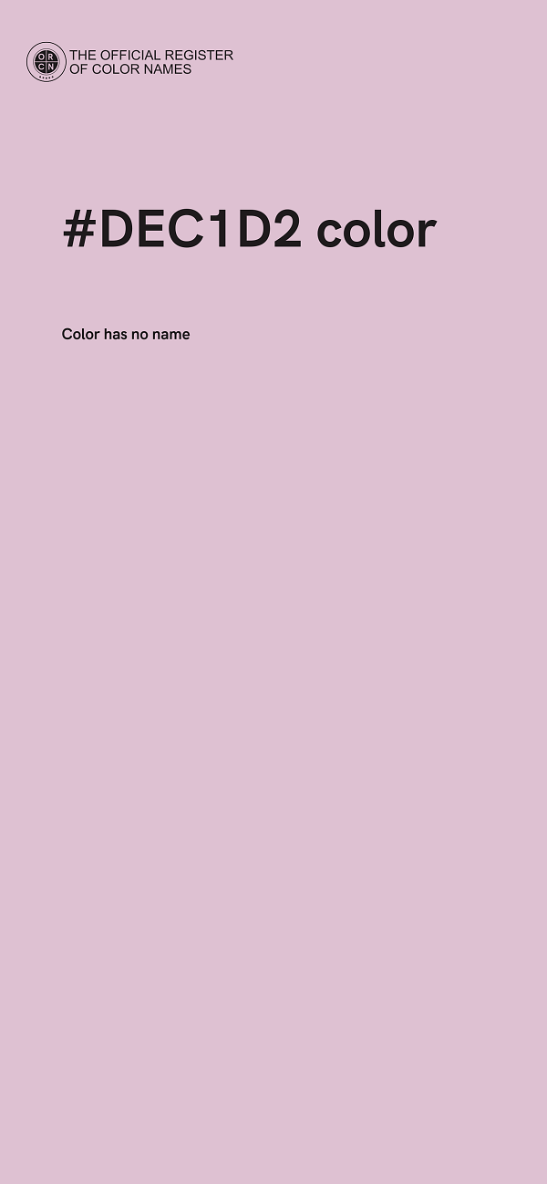 #DEC1D2 color image