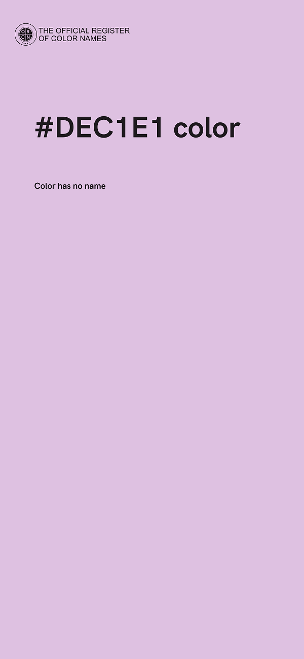 #DEC1E1 color image