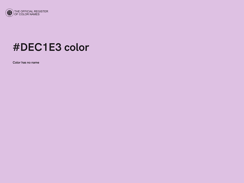 #DEC1E3 color image