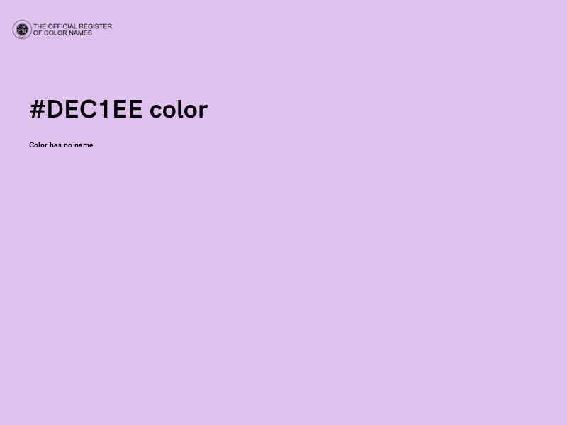 #DEC1EE color image
